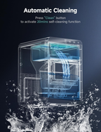 Countertop Nugget Ice Maker, 44Lbs/24H Pebble Ice Machine with Self-Cleaning